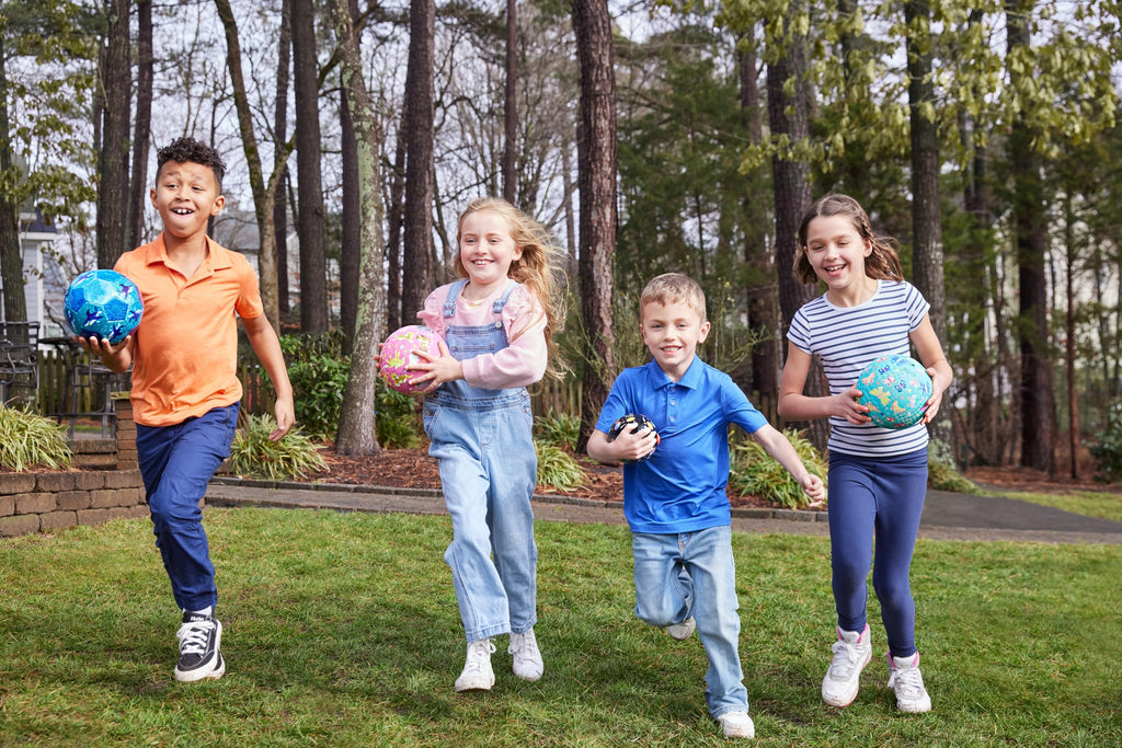 Crocodile Creek Playground Ball – Durable PVC-Free Rubber Ball for Kids Ages 3+ (Fish Design, 5" & 7" Sizes)
