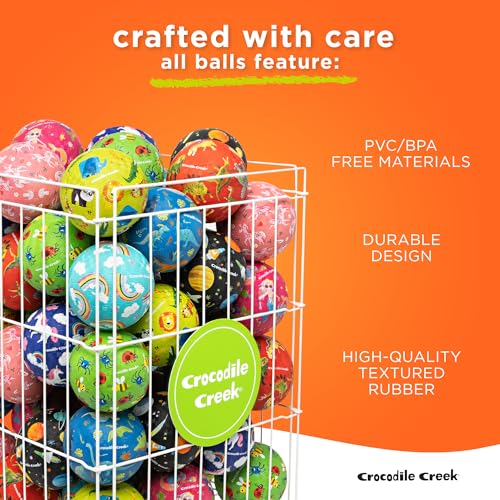 Crocodile Creek Unicorns & Rainbows Playground Ball – Durable, PVC-Free Rubber Kickball for Ages 3+