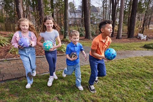 Crocodile Creek Unicorns & Rainbows Playground Ball – Durable, PVC-Free Rubber Kickball for Ages 3+