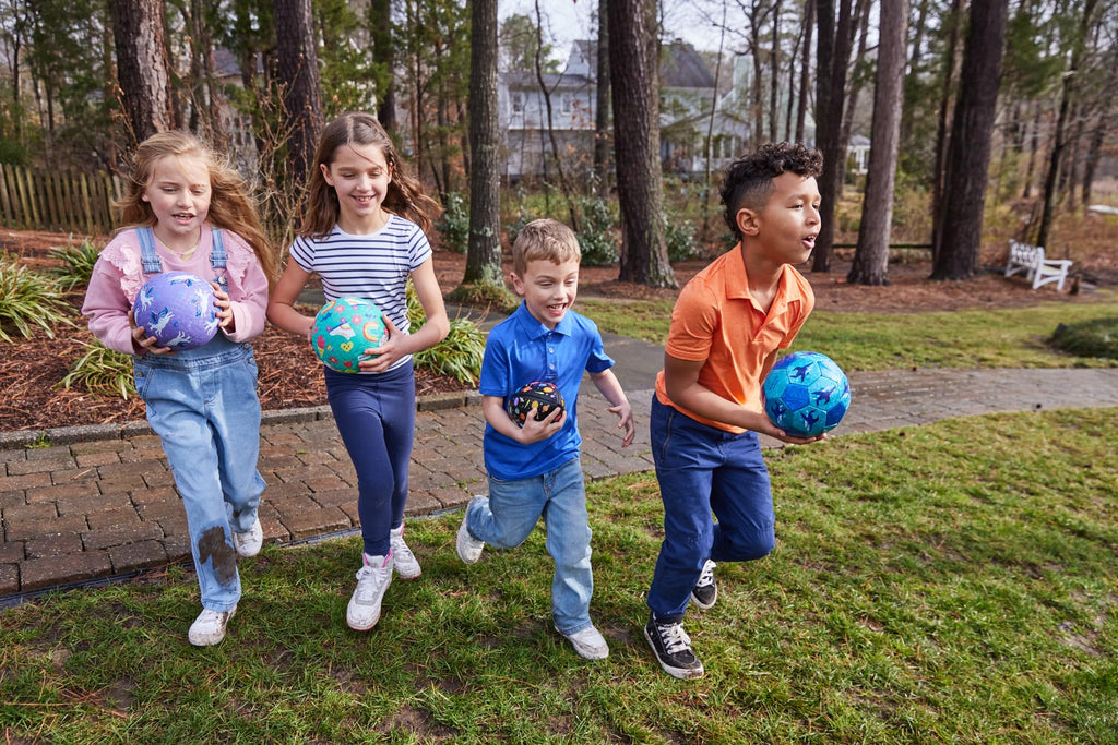 Crocodile Creek Unicorns & Rainbows Playground Ball – Durable, PVC-Free Rubber Kickball for Ages 3+