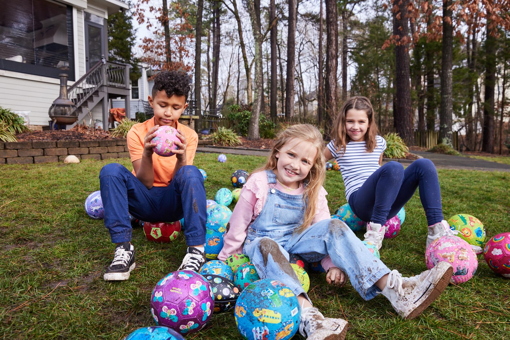 Crocodile Creek Unicorns & Rainbows Playground Ball – Durable, PVC-Free Rubber Kickball for Ages 3+