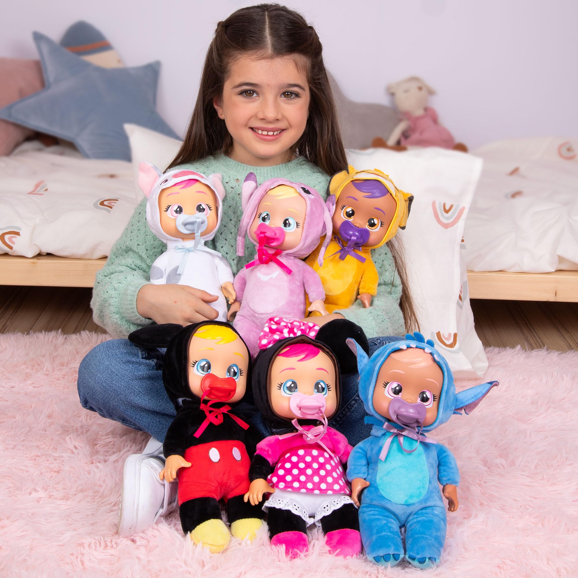 Cry Babies Disney Mickey Mouse 9.8-Inch Plush Doll That Cries Real Tears with Pacifier