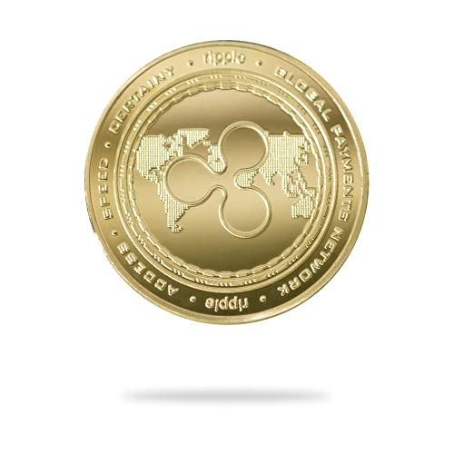 Cryptochips XRP Physical Coin – Commemorative Ripple Crypto Token with Capsule and Stickers