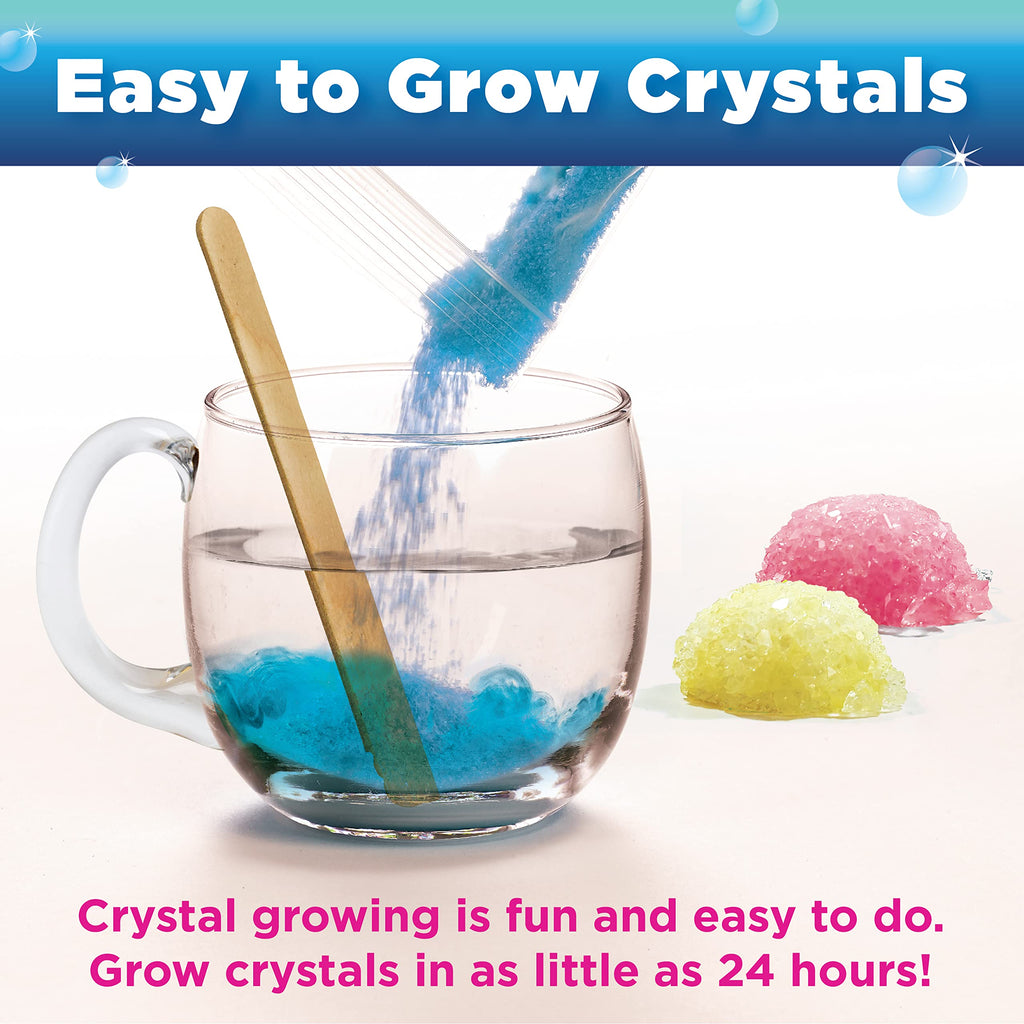 Crystal Mermaid Terrarium Kit – Grow Crystals & Light Up STEM Craft for Kids Ages 6+