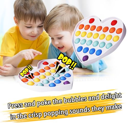Cucue Keychain Mini Push Pop Fidget Toys – Pack of 3 Portable Silicone Poppers for Stress Relief and Sensory Play