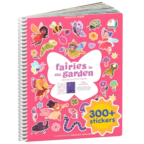 Cupkin Fairies Sticker Book: 300+ Stickers, 8 Scenes & Coloring Pages for Ages 2-8