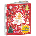 CUPKIN Holly Jolly Kids Sticker Book: 300+ Christmas Stickers, 8 Coloring Pages, Spiral-Bound Activity for Ages 2-8