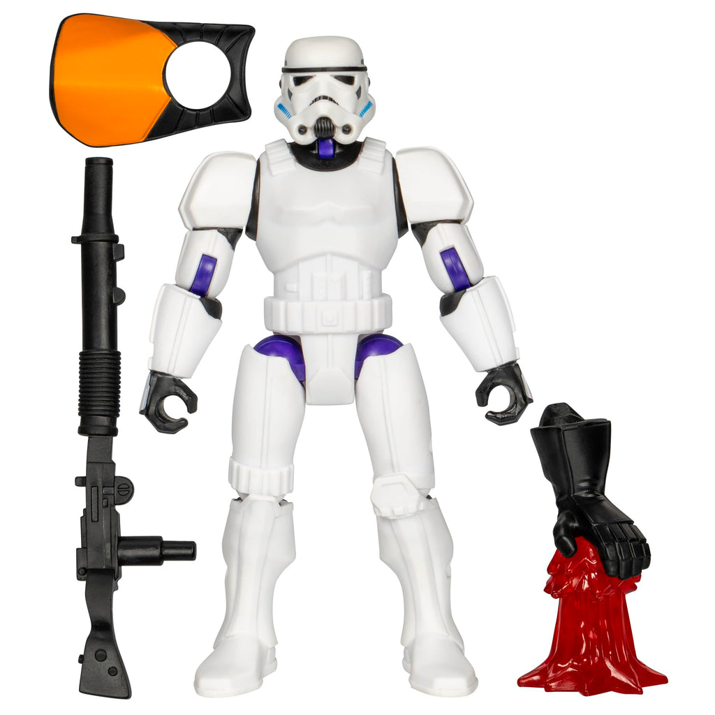 Customizable Stormtrooper Figure with Darth Maul Hand and Blaster – Mix and Combine