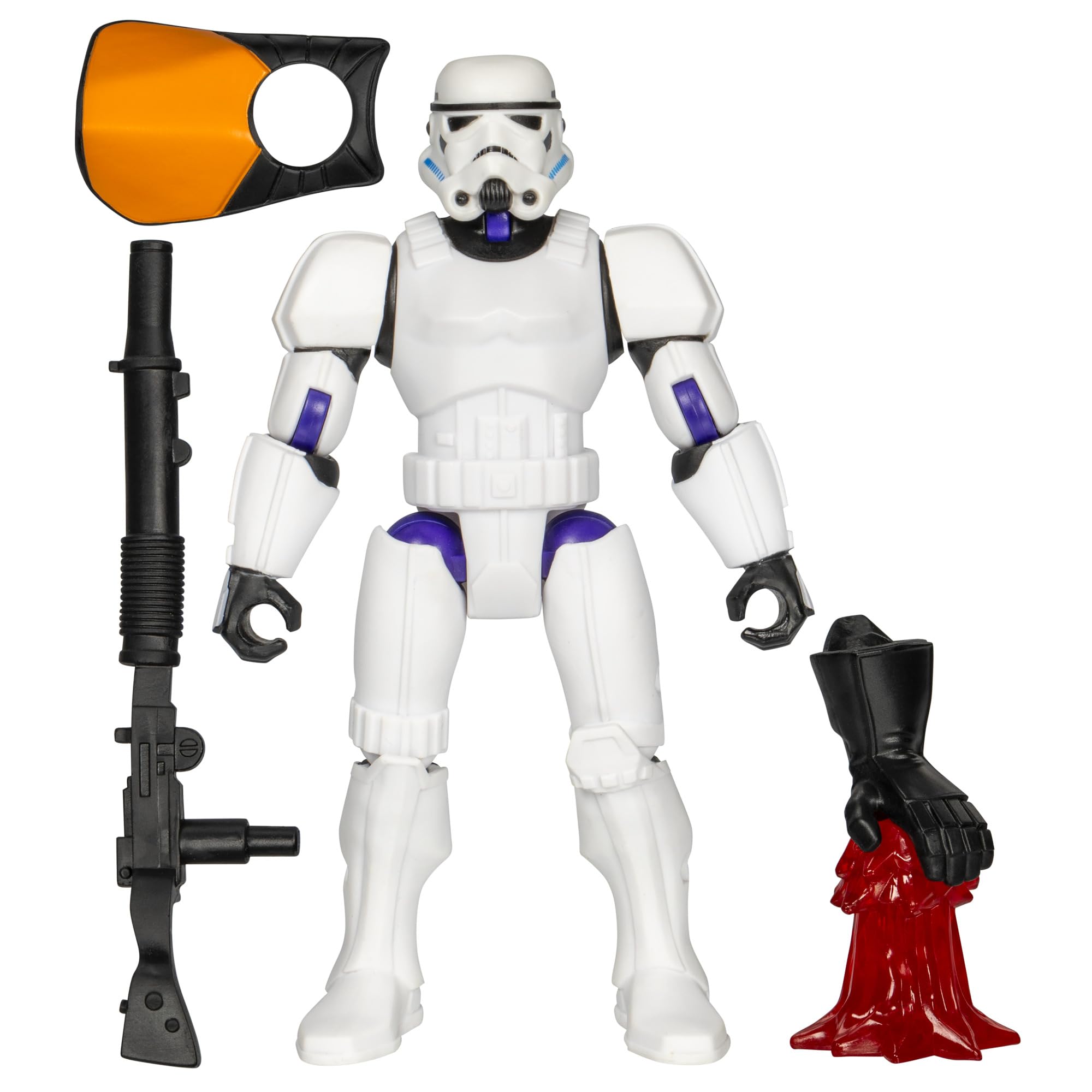 Customizable Stormtrooper Figure with Darth Maul Hand and Blaster – Mix and Combine