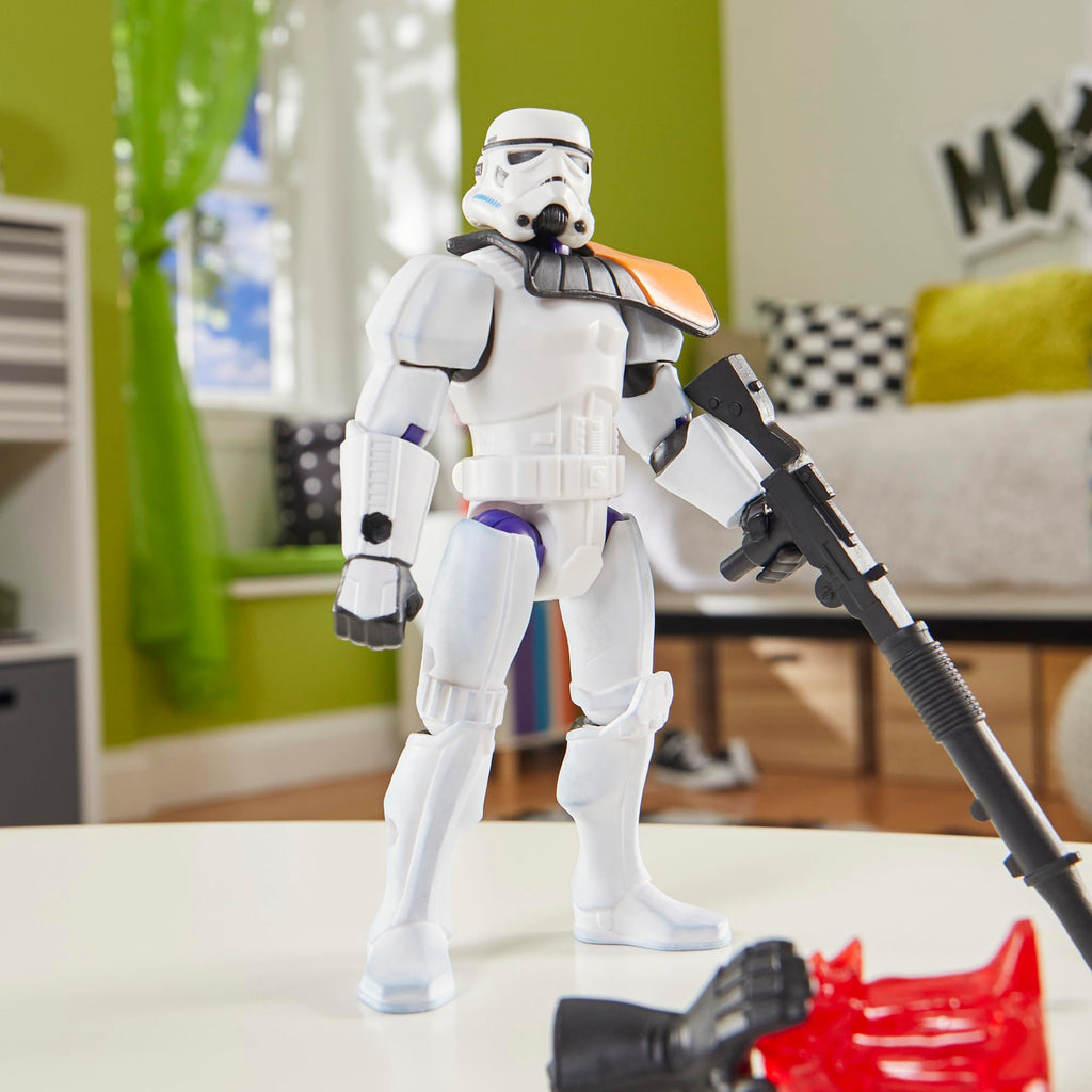 Customizable Stormtrooper Figure with Darth Maul Hand and Blaster – Mix and Combine