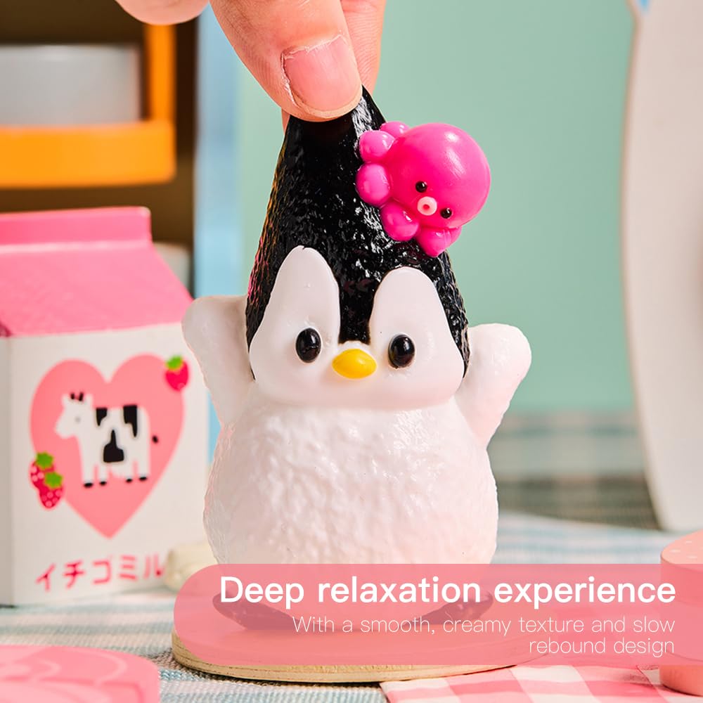 Cute Penguin Taba Squishy Toy – Soft Silicone Stress Relief Fidget for Kids & Adults