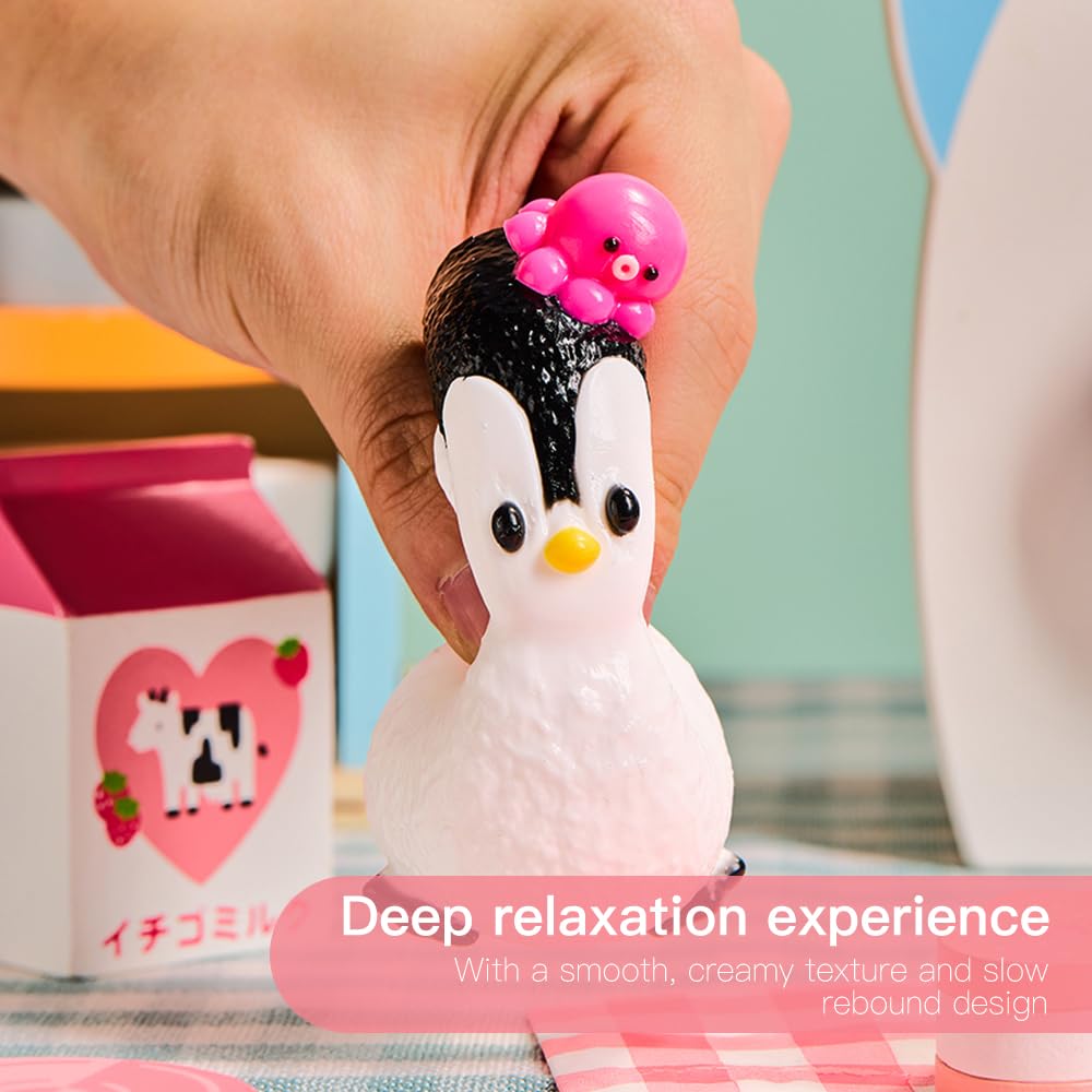 Cute Penguin Taba Squishy Toy – Soft Silicone Stress Relief Fidget for Kids & Adults