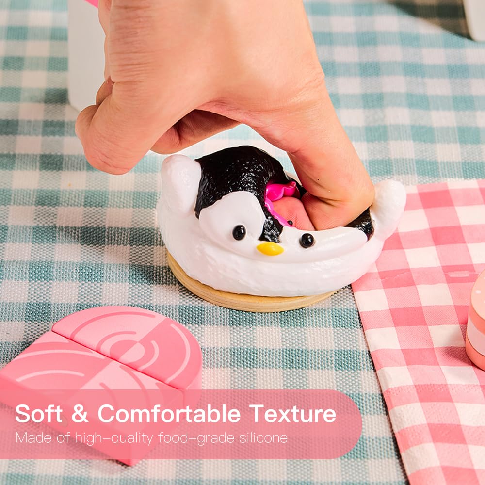 Cute Penguin Taba Squishy Toy – Soft Silicone Stress Relief Fidget for Kids & Adults