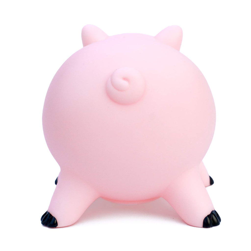 Cute Pink Piggy Bank for Kids - Plastic Coin Bank with Removable Nose