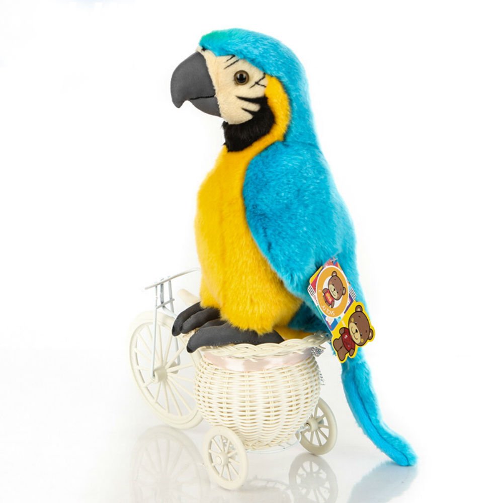 Cute Rabbit Blue Macaw Parrot Plush Toy – 12 Inch Stuffed Animal Soft PP Cotton Doll