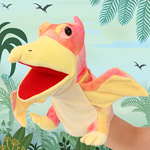 Cuteoy Plush Pterosaurus Hand Puppet - Soft Dinosaur Toy with Movable Mouth for Storytelling and Role Play