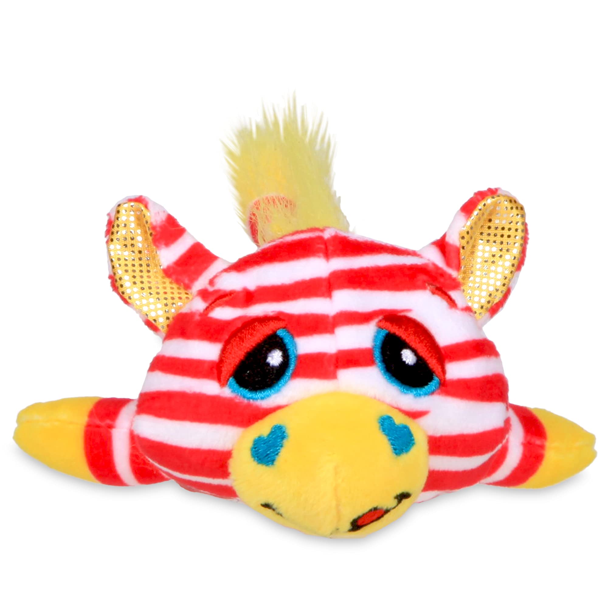 Cutetitos Budditos Buttered Popcorn Edition – Two 5-Inch Plush Lion and Zebra Toys with Heart-Shaped Wrap for Kids Ages 3+