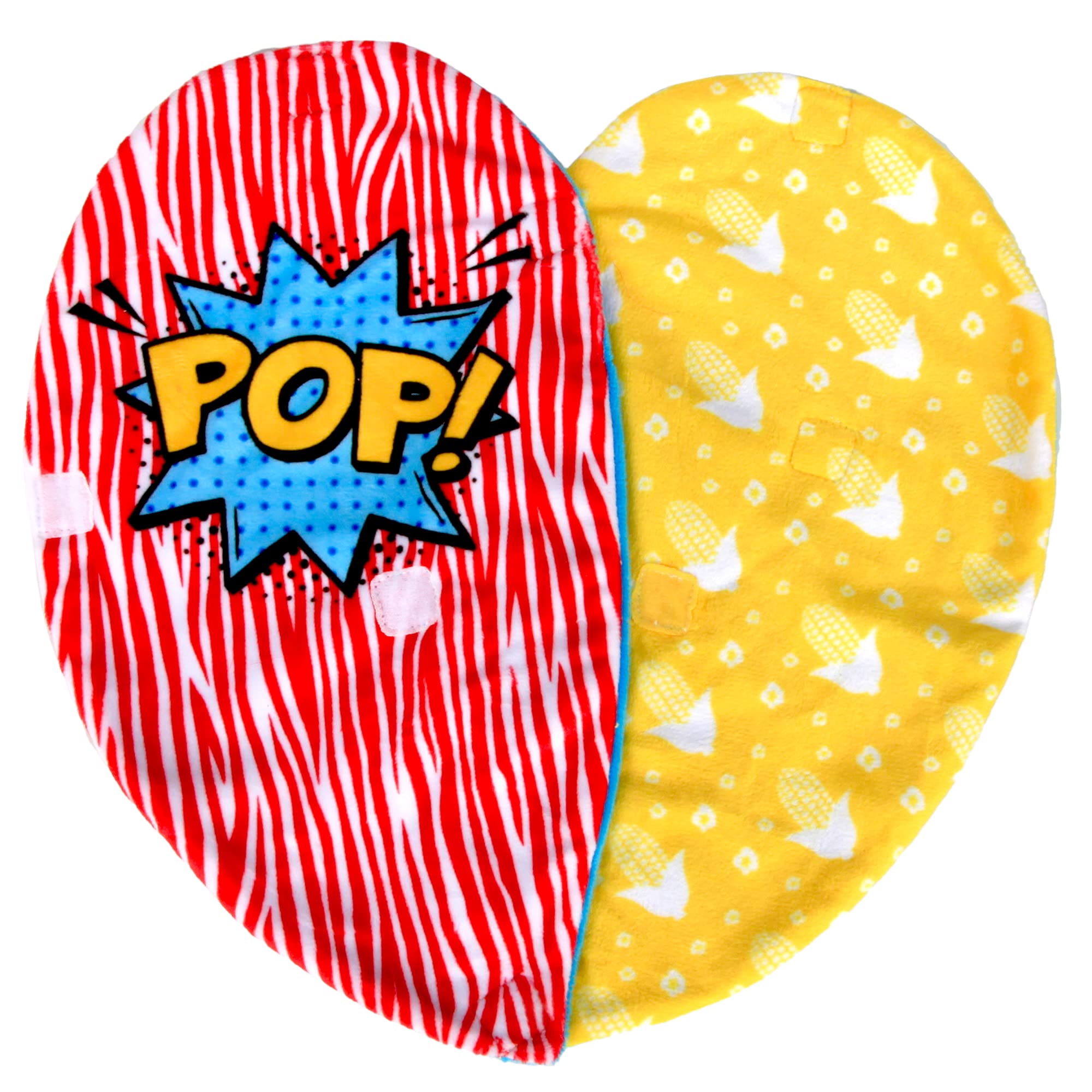 Cutetitos Budditos Buttered Popcorn Edition – Two 5-Inch Plush Lion and Zebra Toys with Heart-Shaped Wrap for Kids Ages 3+
