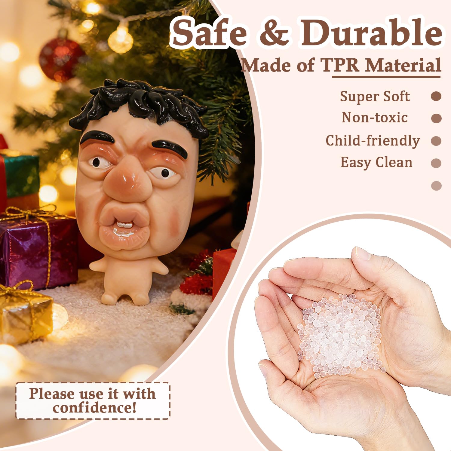 CWTRAY Taba Squishy Squeeze Toy – Handmade Ultra Soft Mochi Fidget Toy for Stress Relief