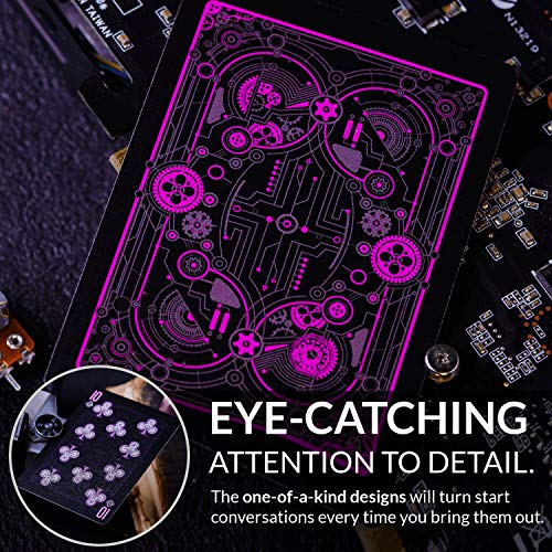 Cyberpunk Purple Playing Cards – Futuristic Casino-Grade Deck with Tutorial E-Book