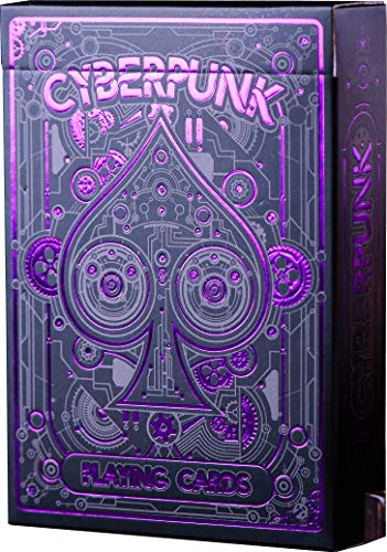 Cyberpunk Purple Playing Cards – Futuristic Casino-Grade Deck with Tutorial E-Book