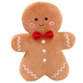 Cyprinus Carpio 15.75-Inch Gingerbread Man Plush Pillow – Soft Polyester Throw Cushion for Christmas Decor