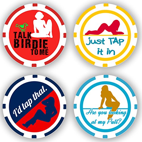 DA VINCI 11.5 Gram Poker Chip Golf Ball Markers – Multicolor Clay Composite Set