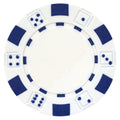 DA VINCI 50-Count 11.5 Gram Clay Composite Poker Chips – Dice Striped Design, Choose from 11 Colors