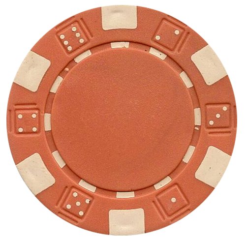 DA VINCI 50 Dice Striped Clay Composite Poker Chips – 11.5 Gram, Choose from 11 Colors