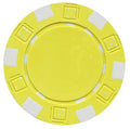 DA VINCI 50 Dice Striped Poker Chips – 11.5g Clay Composite, Yellow