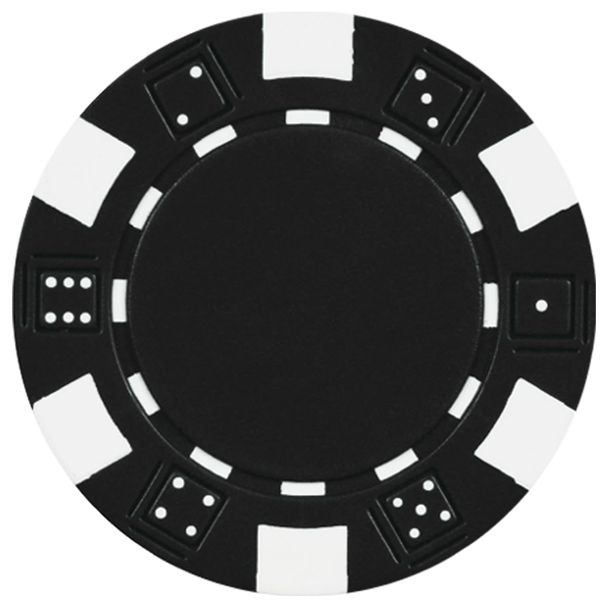 DA VINCI 50-Pack Clay Composite Dice Striped Poker Chips – 11.5 Gram, 11 Color Options