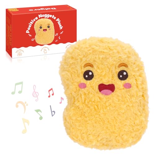 Dalycro Positive Nuggets Plush with Sound - Funny Chicken Stuffed Doll for Teens and Women, Birthday Halloween Gift