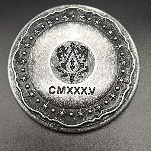 Damdos John Wick Cosplay Coin Set – 5 Gold Blood Oath Coins + 1 Marker Coin