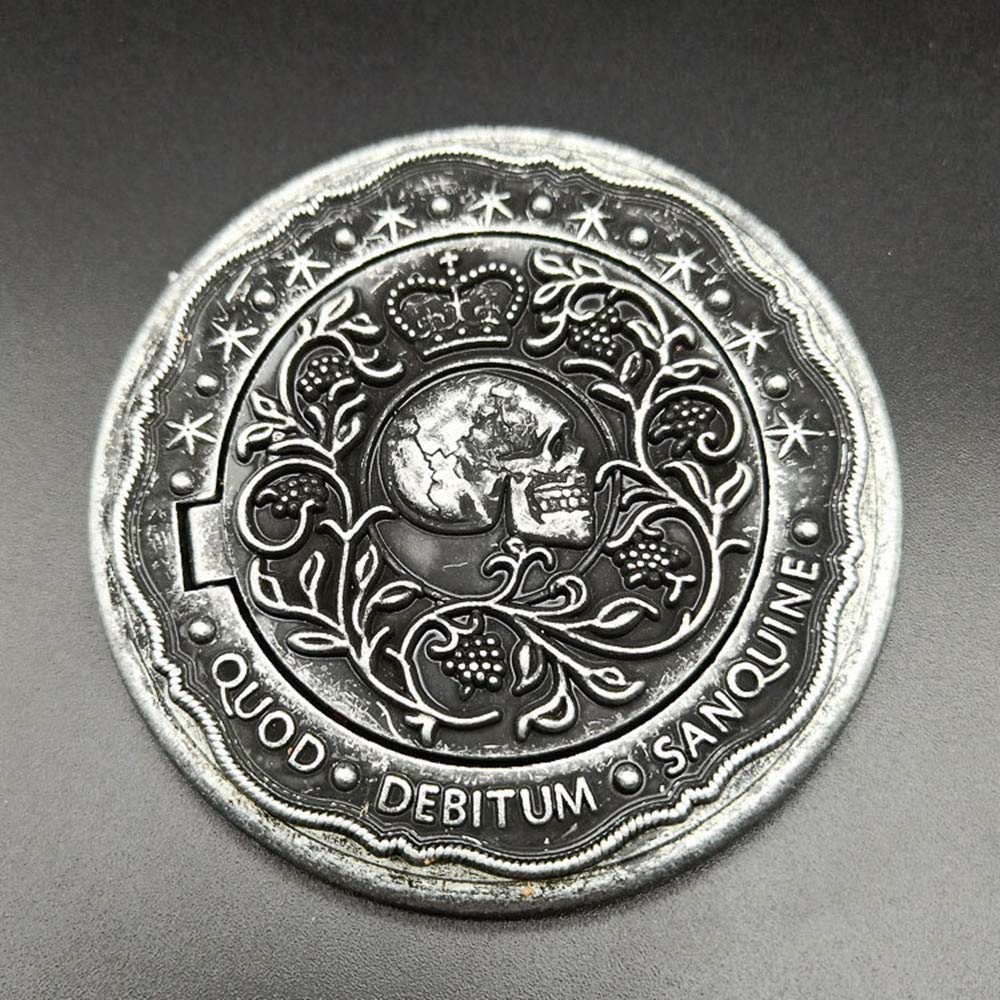 Damdos John Wick Cosplay Coin Set – 5 Gold Blood Oath Coins + 1 Marker Coin