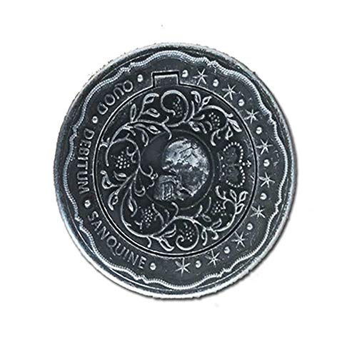 Damdos John Wick Cosplay Coin Set – 5 Gold Blood Oath Coins + 1 Marker Coin