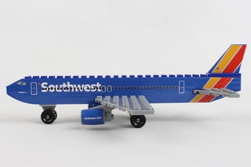 Daron 55-Piece Southwest Heart Livery Building Block Set – Airplane Construction Toy for Kids Ages 5 and Up