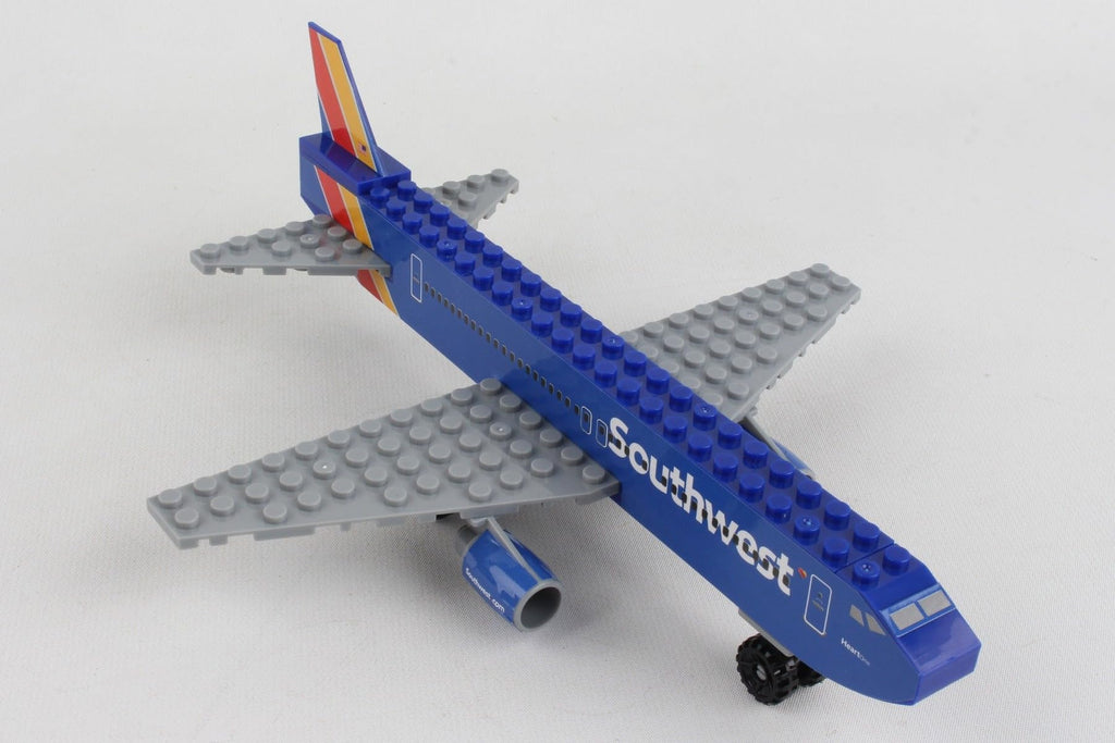 Daron 55-Piece Southwest Heart Livery Building Block Set – Airplane Construction Toy for Kids Ages 5 and Up