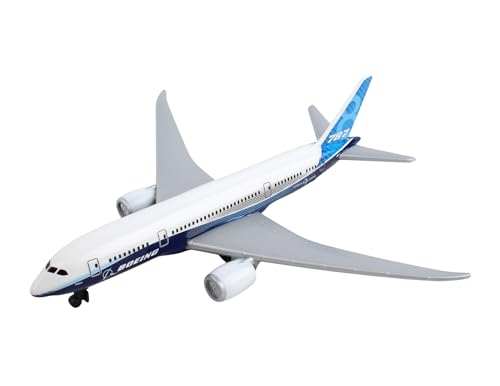 Daron Boeing 787 Die-Cast Metal Airplane Model – 5.75-Inch Toy with Rolling Wheels, Ages 3+