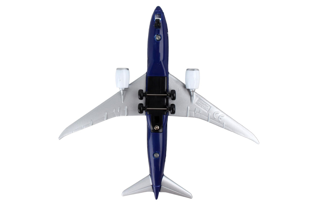 Daron Boeing 787 Die-Cast Metal Airplane Model – 5.75-Inch Toy with Rolling Wheels, Ages 3+