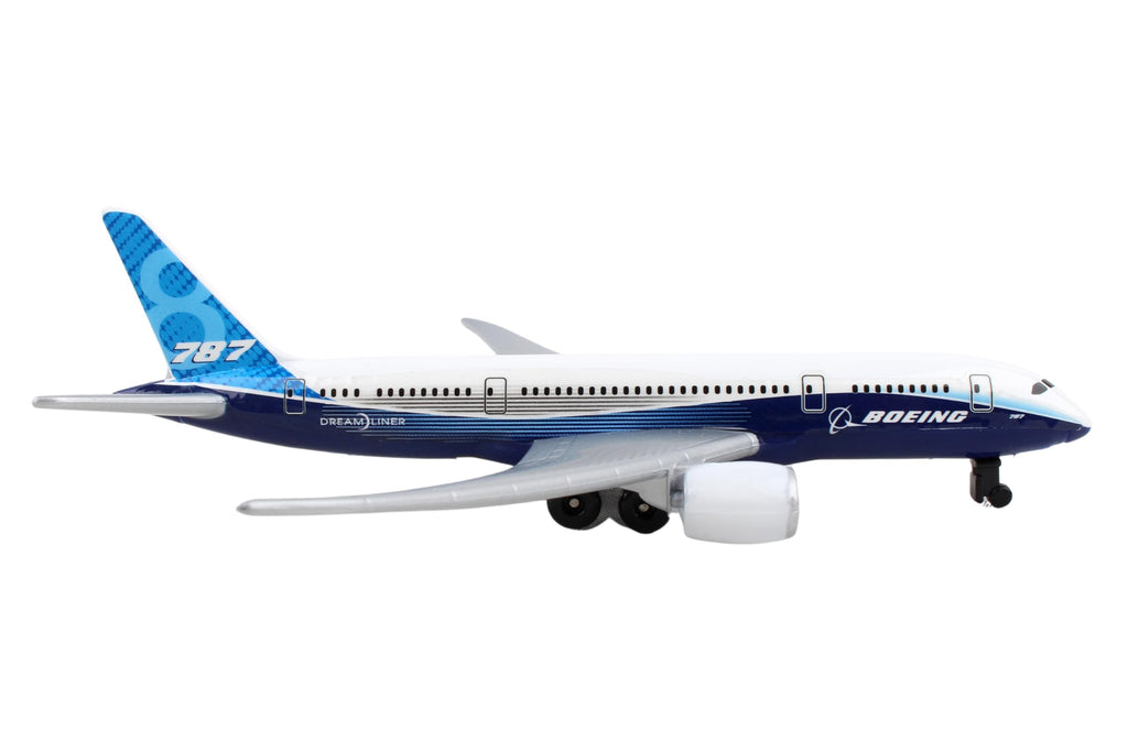 Daron Boeing 787 Die-Cast Metal Airplane Model – 5.75-Inch Toy with Rolling Wheels, Ages 3+