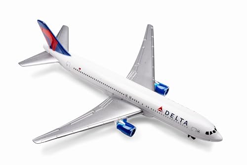 Daron Delta Air Lines Die-Cast Metal Airplane Toy – 5.75 inch Model with Rolling Wheels, Ages 3+