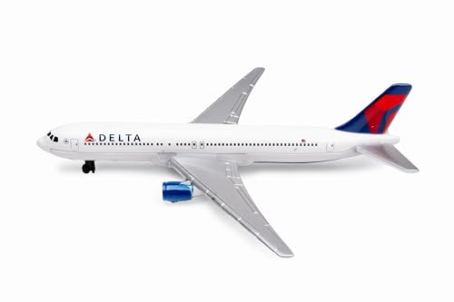 Daron Delta Air Lines Die-Cast Metal Airplane Toy – 5.75 inch Model with Rolling Wheels, Ages 3+