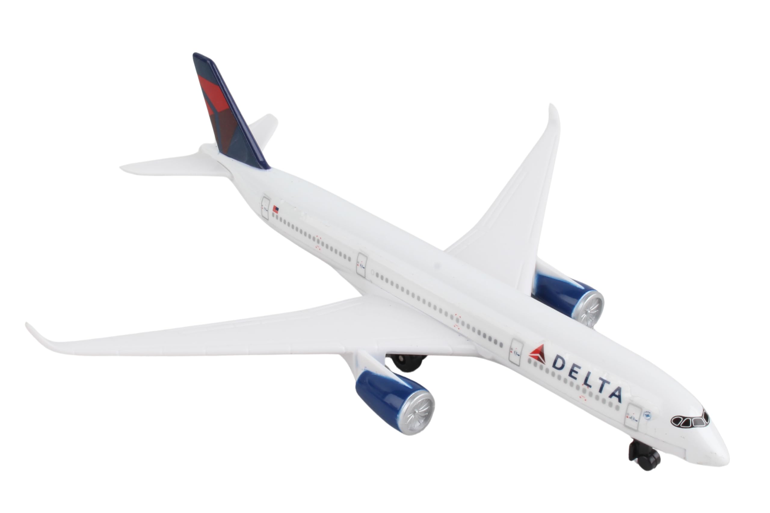 Daron Die-Cast Delta Air Lines Airbus A350 Model Airplane - 5.75" Long with Rolling Wheels, Ages 3+