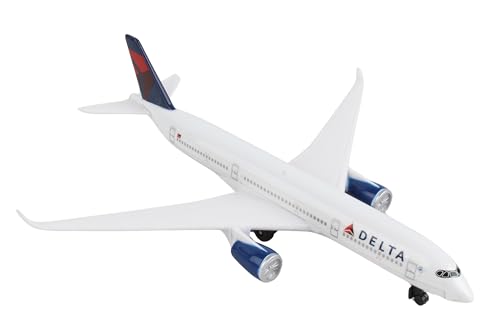 Daron Die-Cast Delta Air Lines Airbus A350 Model Airplane - 5.75" Long with Rolling Wheels, Ages 3+