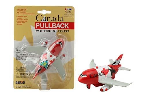 Daron Pullback Plane with Lights and Sound – Officially Licensed Toy Aircraft