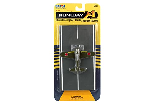 Daron Runway24 Japanese Zero Die-Cast Airplane with Connectable Runway Section