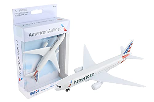 Daron Toy Airplane – American Airlines Die-Cast Metal Model – 5.75 Inch with Rolling Wheels