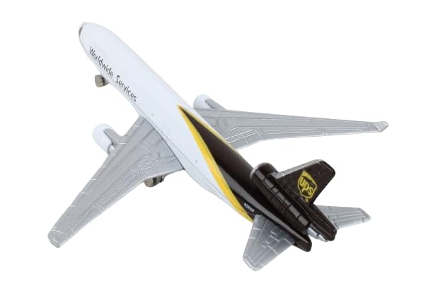 Daron UPS MD-11 Die-Cast Metal Toy Airplane – 5.75-Inch Model with Rolling Wheels for Kids Ages 3+