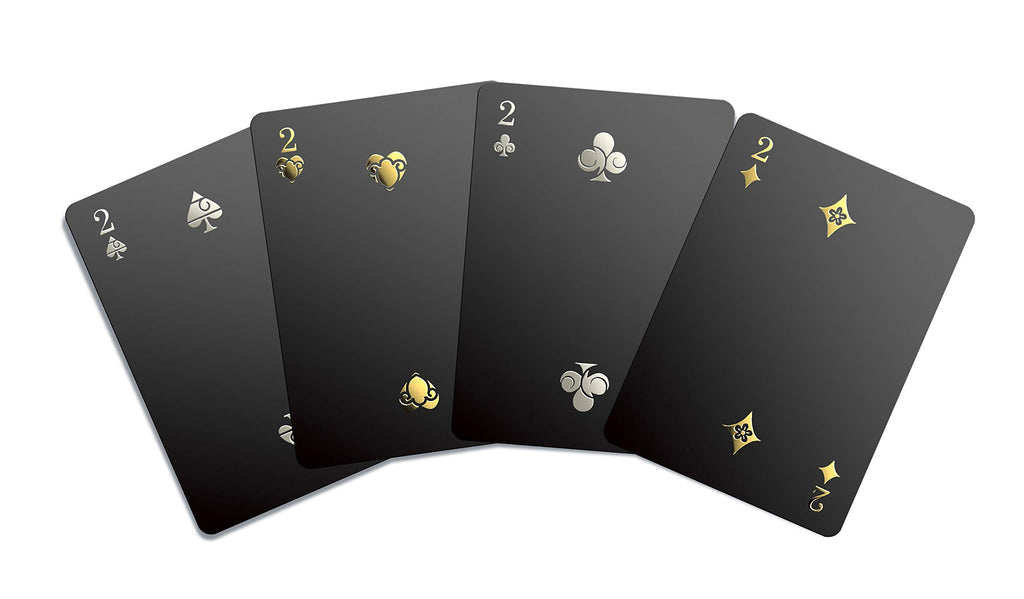 Day of the Dead Waterproof Playing Cards by Gent Supply – Black Edition with Gold & Silver Accents