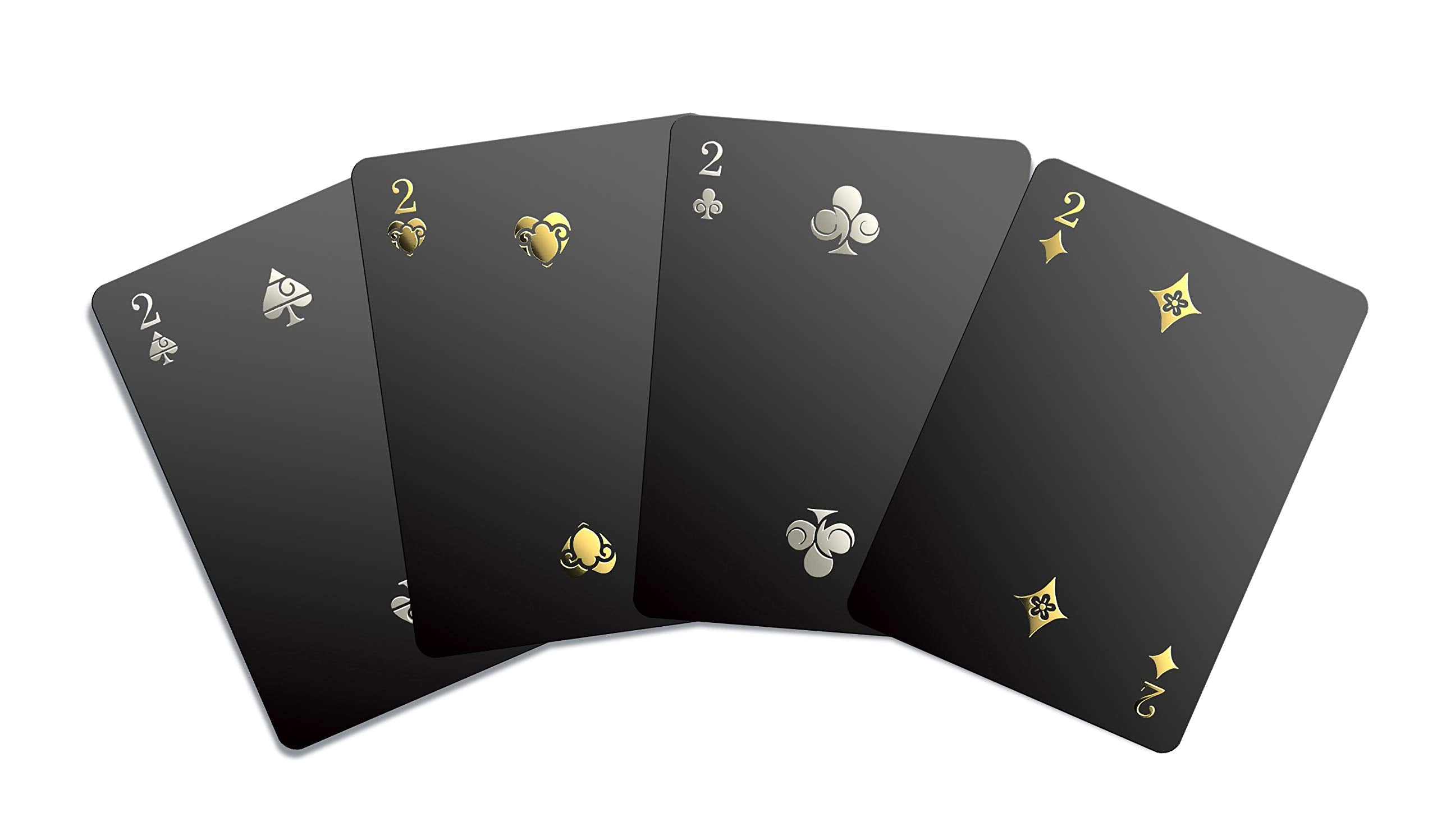 Day of the Dead Waterproof Playing Cards by Gent Supply – Black Edition with Gold & Silver Accents